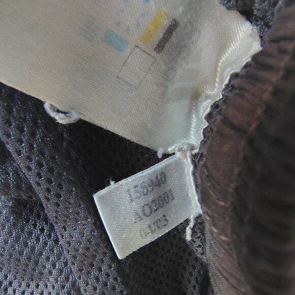 Vintage adidas Track Pants Size XL Charcoal Yellow Mesh Lined Athletic - Picture 14 of 16